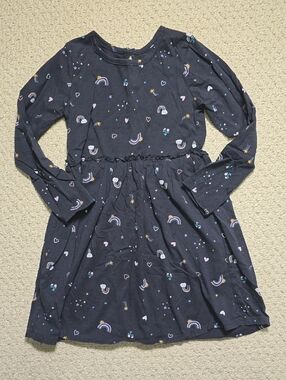 🌸3/$30🌸 George Long-Sleeve Rainbow & Heart Print Dress